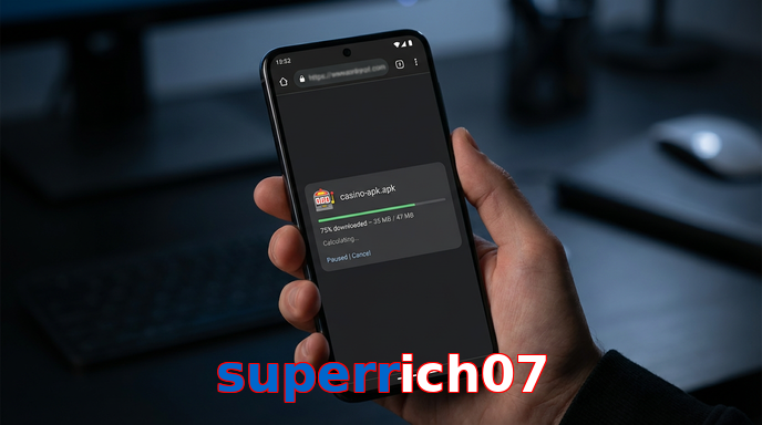 Main screen of Superrich07 apk page for PK players