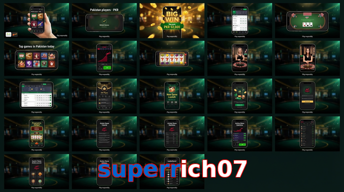 Main screen of Superrich07 bet page for PK players