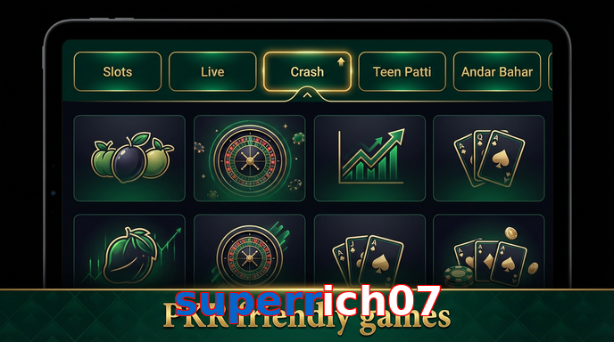 Game list for Superrich07 games section